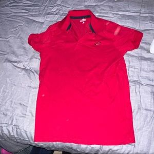 Hollister Red Advanced stretch Polo